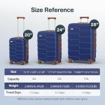 3-Piece Lightweight Expandable Hardside Luggage Set