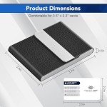 DMFLY Slim PU Leather Business Card Holder