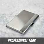 Slim Stainless Steel Business Card Holder for Everyone