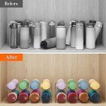 Water Bottle Organizer for Cabinets and Fridge