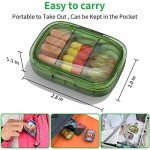 2 Pack Travel Pill Organizers with 3 Compartments