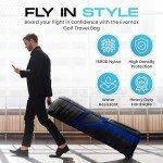 Evomax Rolling Golf Travel Bag - 1680D Nylon