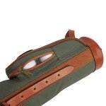 Tourbon Vintage Canvas and Leather Golf Bag