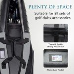 Lightweight Golf Travel Bag with Wheels & Hard Case