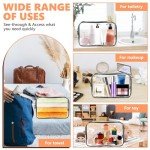 4 Pack Clear Toiletry Bag for Travel