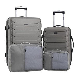 Wrangler Miami 4-Piece Luggage and Packing Cubes