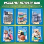 HIBAG 25 Gallon Jumbo Resealable Storage Bags - 3 Pack