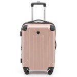 Chicago Rose Gold Hardside Spinner Luggage Set