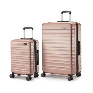 Rose Gold Hardshell 2-Piece Luggage Set