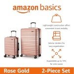 Rose Gold Hardshell 2-Piece Luggage Set