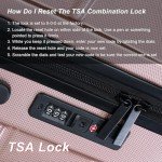 Merax 3-Piece Rosy Gold Hardshell Luggage Set