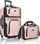 U.S. Traveler Rio Expandable Pink Carry-On Luggage