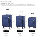 Pianeta 3-Piece Softside Luggage Set - Blue