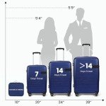 4-Piece Hardshell Luggage Set with Spinner Wheels