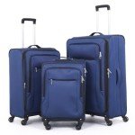 Pianeta 3-Piece Softside Luggage Set - Blue