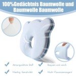 Portable Memory Foam Baby Travel Pillow - Cute Bear