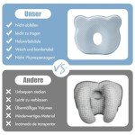 Portable Memory Foam Baby Travel Pillow - Cute Bear