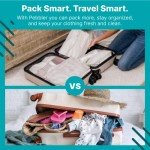 5 Piece Travel Packing Cubes Set with Laundry Bag