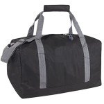 Black 30L Canvas Duffle Bag for Travel