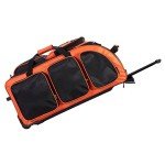 Bright Orange 30" Multi-Pocket Rolling Duffel Bag