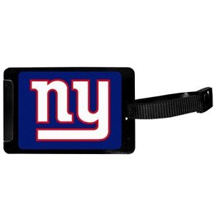 New York Giants Luggage Tag - Black, 3.25