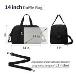 Apenze 14-Inch Lightweight Mini Duffel Bag - Black