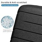 20-Inch Black Hard Shell Carry-On Suitcase Set