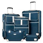 Coolife 5-Piece Expandable Spinner Luggage Set
