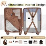 Hulsin 20-Inch Spinner Carry-On Suitcase