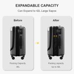 LEVEL8 Grace 20-Inch Expandable Hardside Carry-On