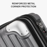 LEVEL8 Grace 20-Inch Expandable Hardside Carry-On