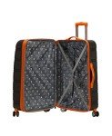 Rockland Melbourne Charcoal Expandable Spinner Luggage Set