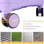 Lavender 5-Piece Expandable Luggage Set with Duffel