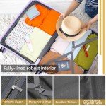 Lavender 5-Piece Expandable Luggage Set with Duffel