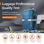 Expandable 4-Piece Navy Luggage Set with TSA Lock