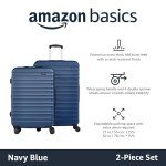 Navy Blue Expandable Hardshell Luggage Set, 2-Piece