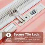 6-Piece Expandable Hardside Luggage Set - Pink Beige