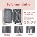 6-Piece Expandable Hardside Luggage Set - Pink Beige