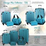 Travelers Club Teal 5-Piece Hardside Spinner Set