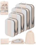 8 Compression Packing Cubes for Travel Organization
