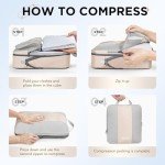 8 Compression Packing Cubes for Travel Organization