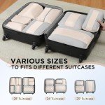 8 Compression Packing Cubes for Travel Organization