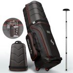 RIVOX Golf Travel Bag with Wheels – Durable Design