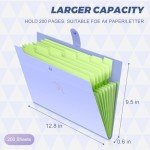 8-Pocket Accordion File Organizer - Purple