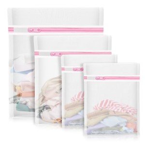 4-Piece Mesh Laundry Bags for Delicates and Travel