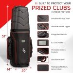 RIVOX Golf Travel Bag with Wheels – Durable Design