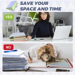 8-Pocket Accordion File Organizer - Purple