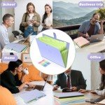 8-Pocket Accordion File Organizer - Purple