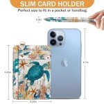 Sea Turtle RFID Slim Wallet for Women