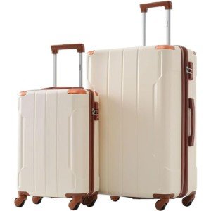 Merax 2-Piece Expandable Hardshell Luggage Set